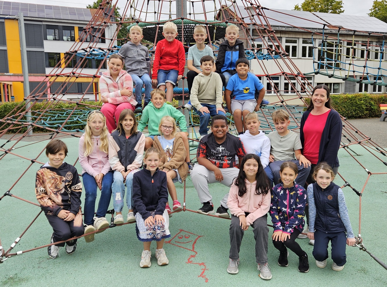 Die Klasse 4c mit Frau Wanski-Hedderich